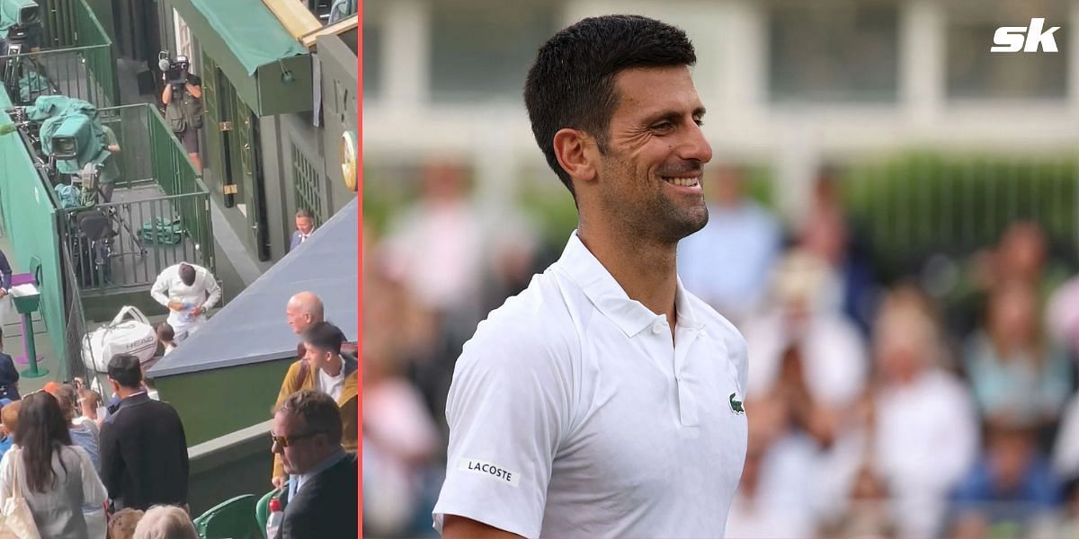 Novak Djokovic qualified for the second round of Wimbledon