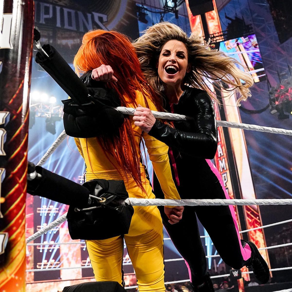 Trish Stratus defeated Becky Lynch at Night of Champions 2023