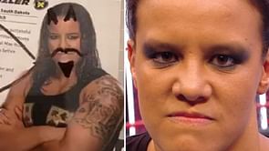 Ex-WWE star draws a mustache and beard on Shayna Baszler's picture