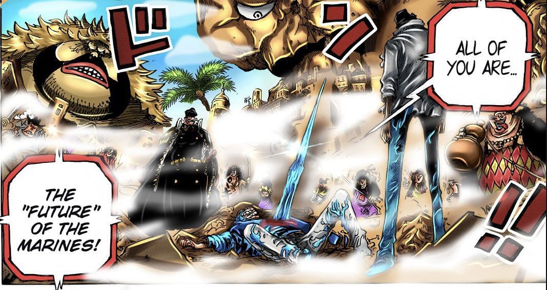 Garp as seen in One Piece chapter 1088 (Image via Shueisha)