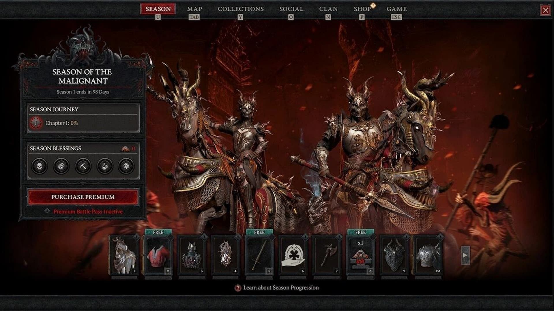 Il nuovo oggetto Diablo 4 Season Malignant Battle Pass rivela alcune delle principali trame canaglia