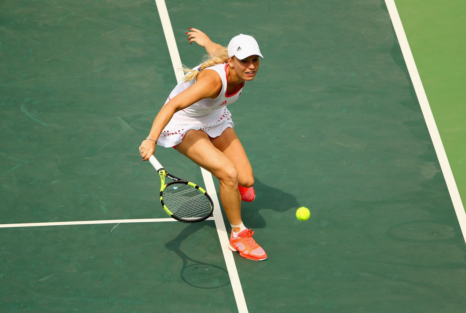 Caroline Wozniacki in action at the 2016 Rio Olympics.