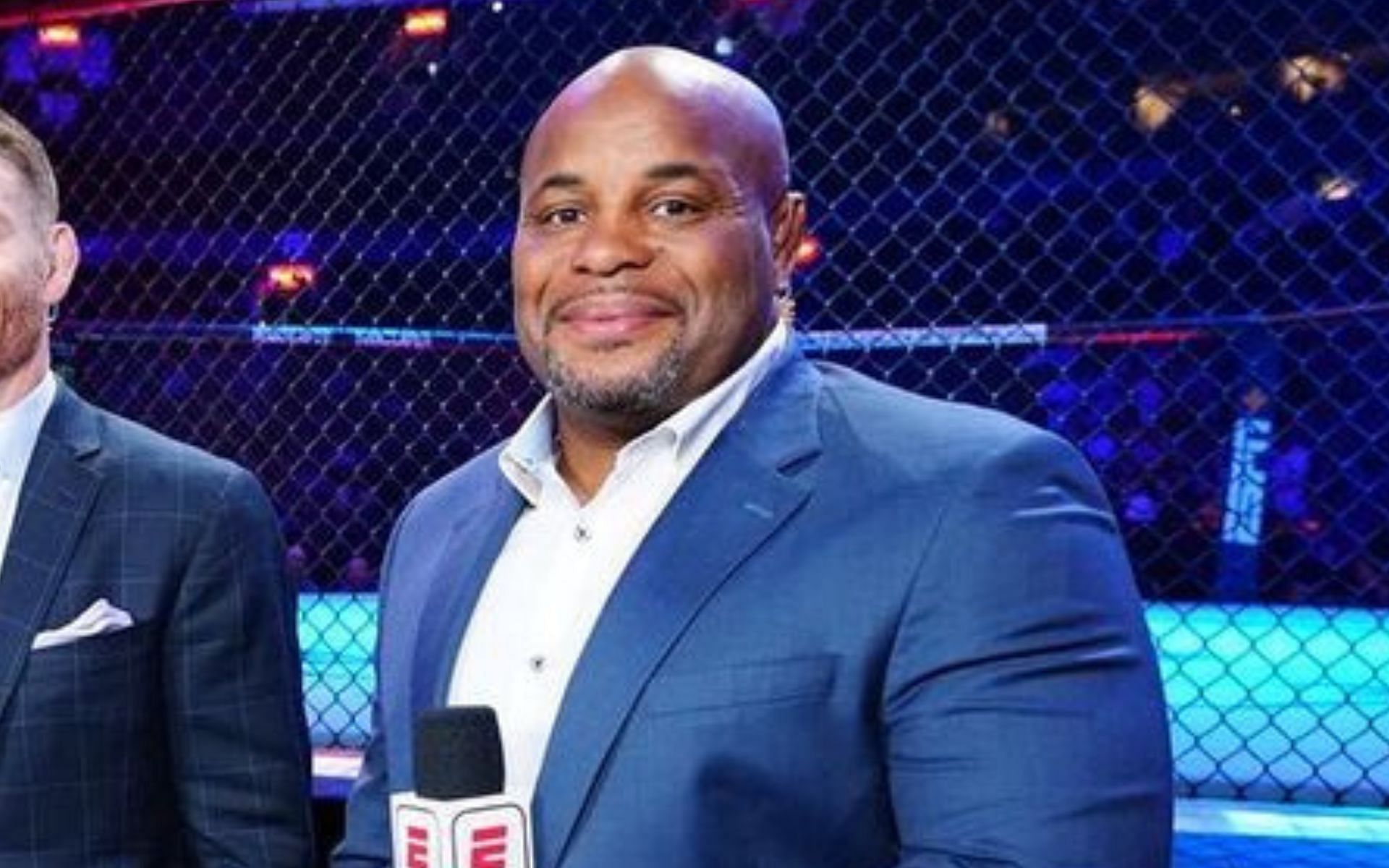 Daniel Cormier during one of the UFC broadcasts [Image courtesy @dc_mma on Instagram]