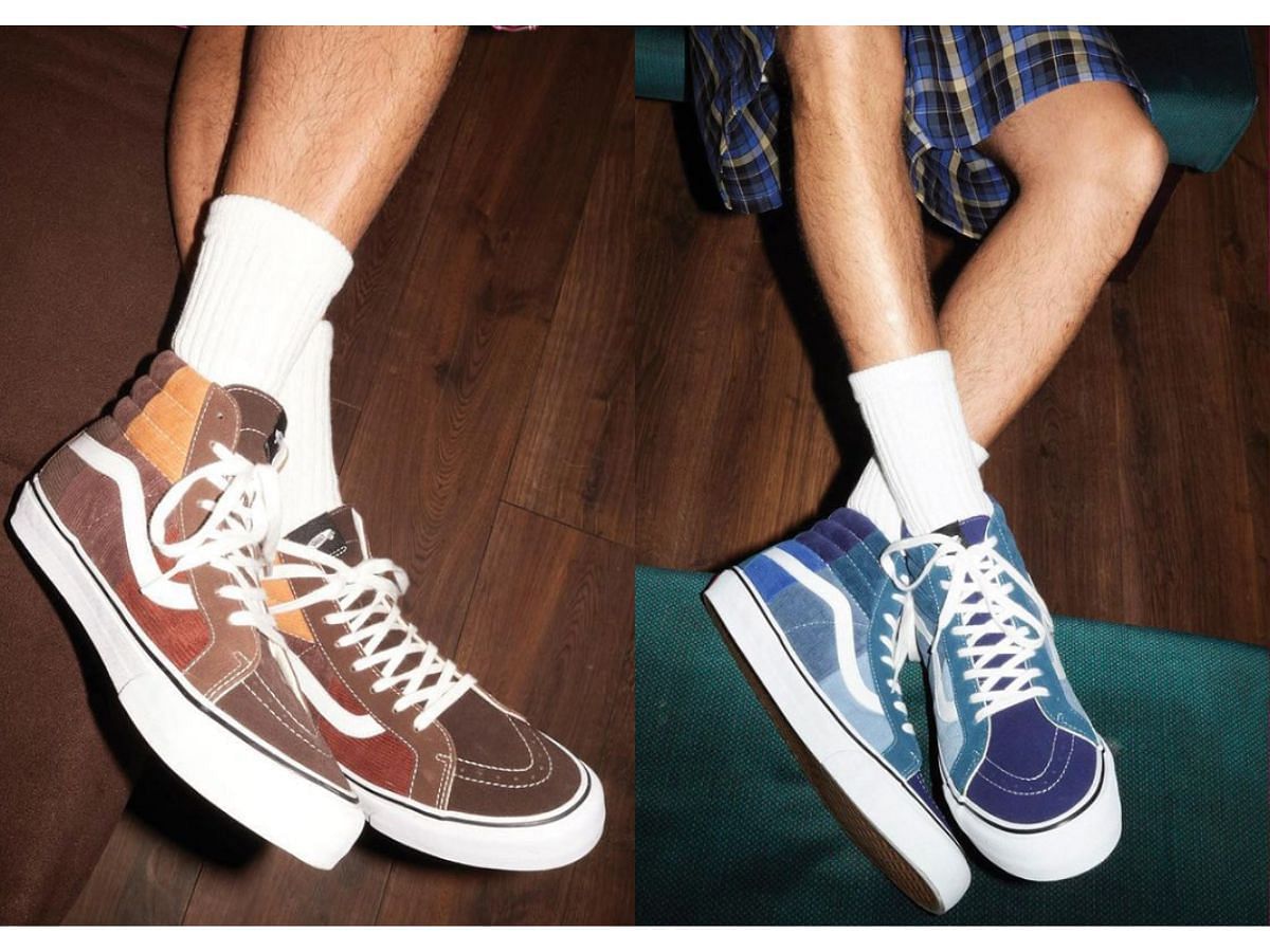 Noah x Vans Vault Sk8-Hi &ldquo;Corduroy Patchwork&rdquo; (Image via Noah)