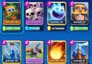 X-Bow Siege deck for Dark Elixir mode in Clash Royale Card Evolution update (Image via Supercell)