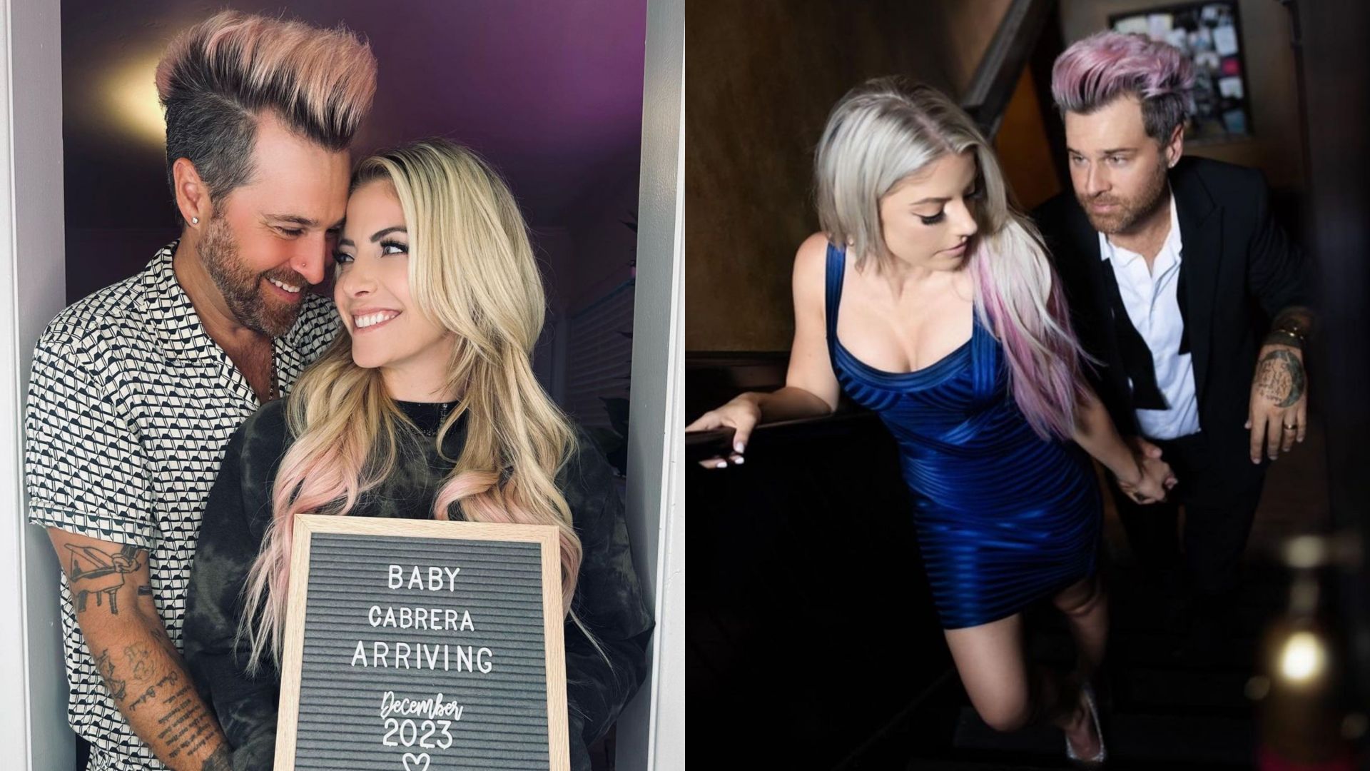 WWE Superstar Alexa Bliss with her husband, Ryan Cabrera