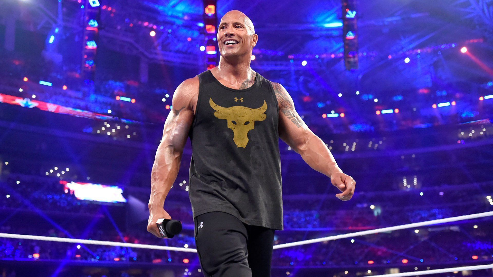 The Rock at WrestleMania 32