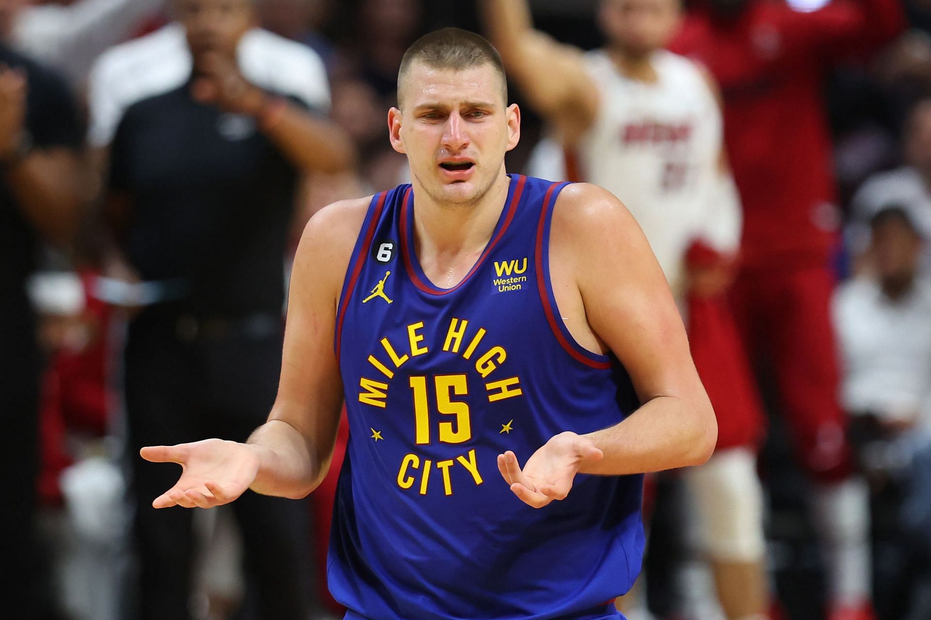 Nikola Jokic of the Denver Nuggets at the 2023 NBA Finals