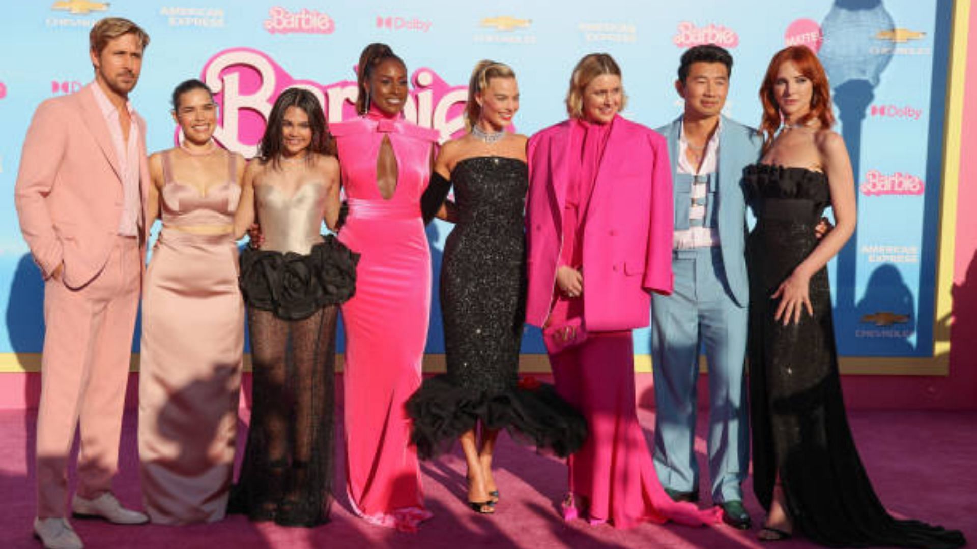 Simu Liu Wore Versace To The 'Barbie' LA Premiere