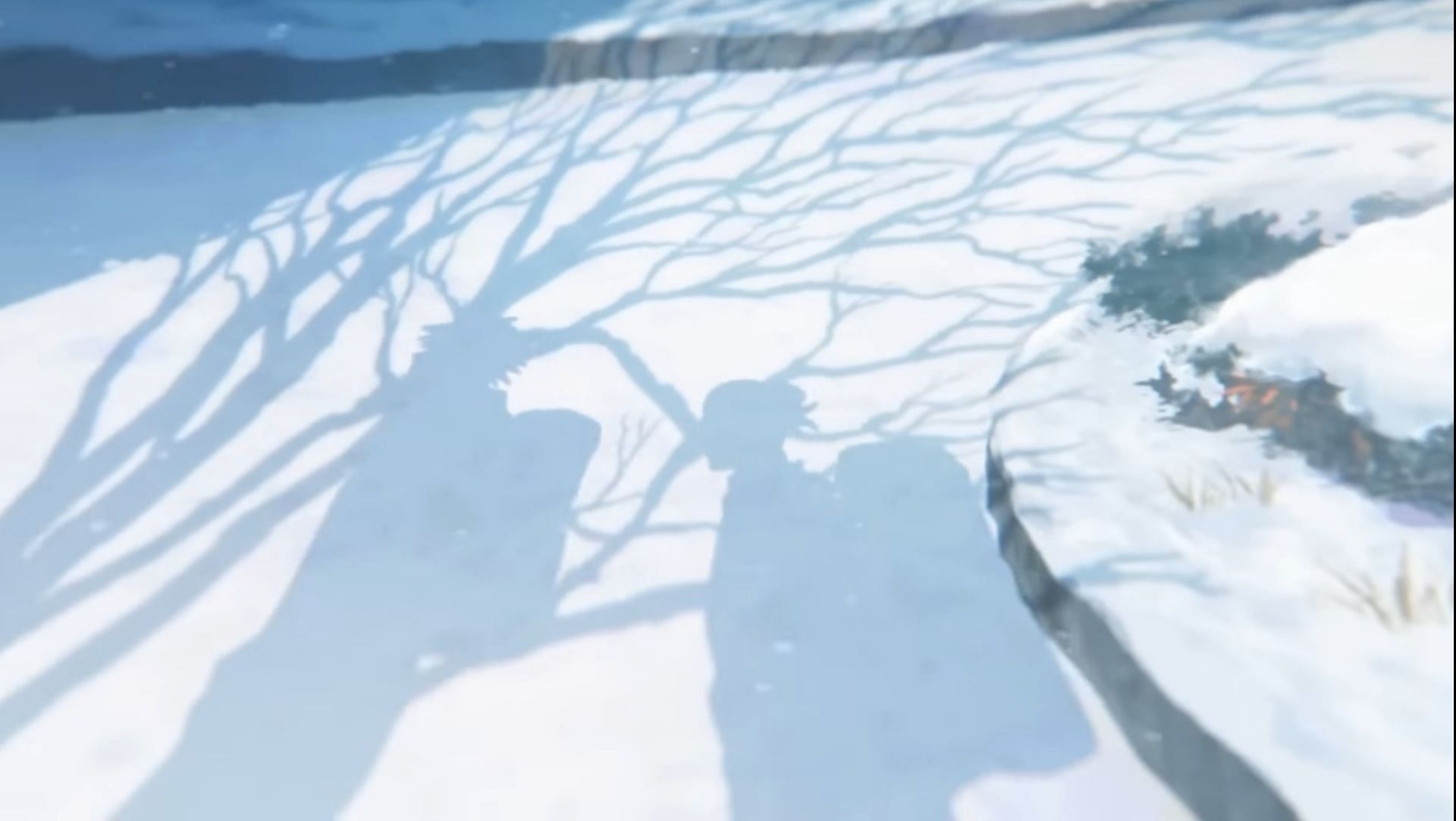 Shoko and Gojo&#039;s shadow is shown but not Geto&#039;s (Image via Mappa)
