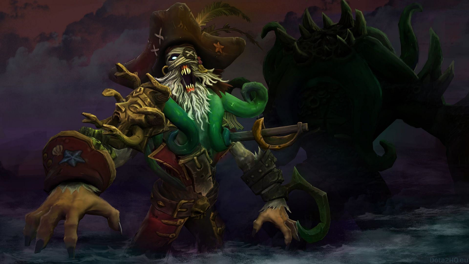 Seablight Procession is one of the most popular Dota 2 cosmetic sets for Undying (Image via Valve)