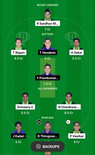 QUN-W vs DIA-W Dream11 Prediction, Match 7, Grand League Team