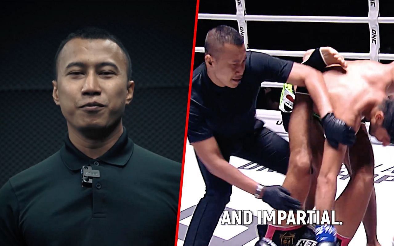 ONE Championship pays tribute to referee Watcharin Ratchaniphon.