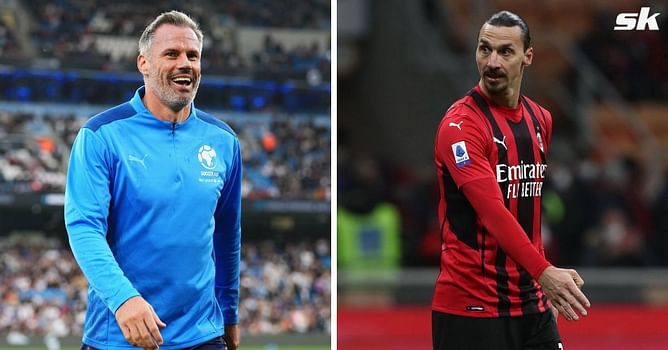 Jamie Carragher spotted enjoying football match alongside ex-Chelsea forward and Zlatan Ibrahimovic in Ibiza