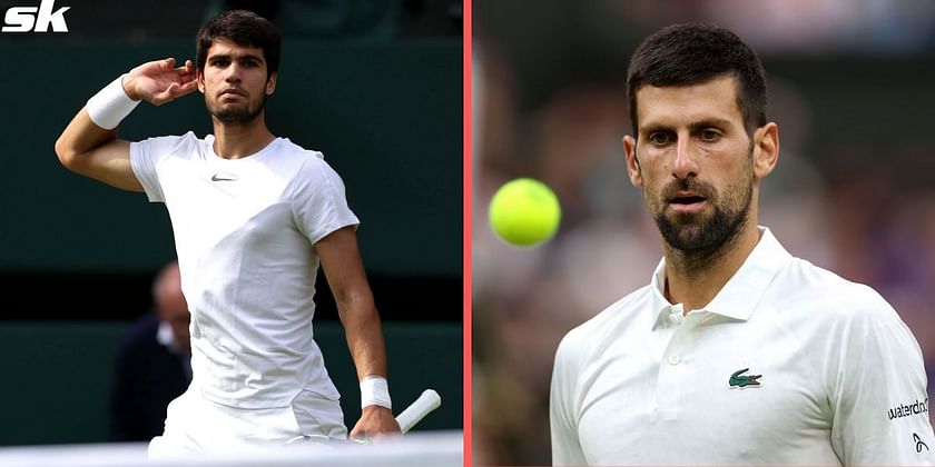 Carlos Alcaraz stops Novak Djokovic's tie-break winning run in Wimbledon  final