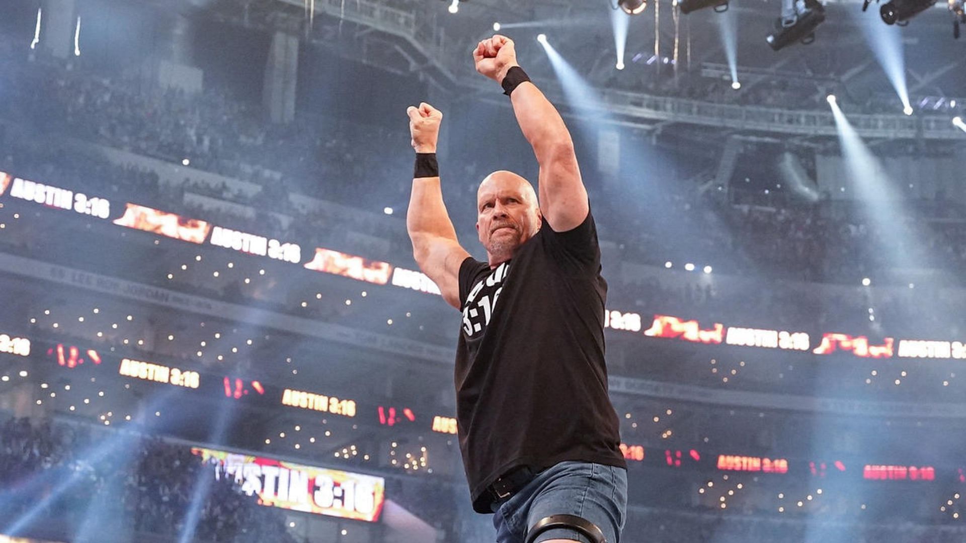 Steve Austin competed at WrestleMania 38!