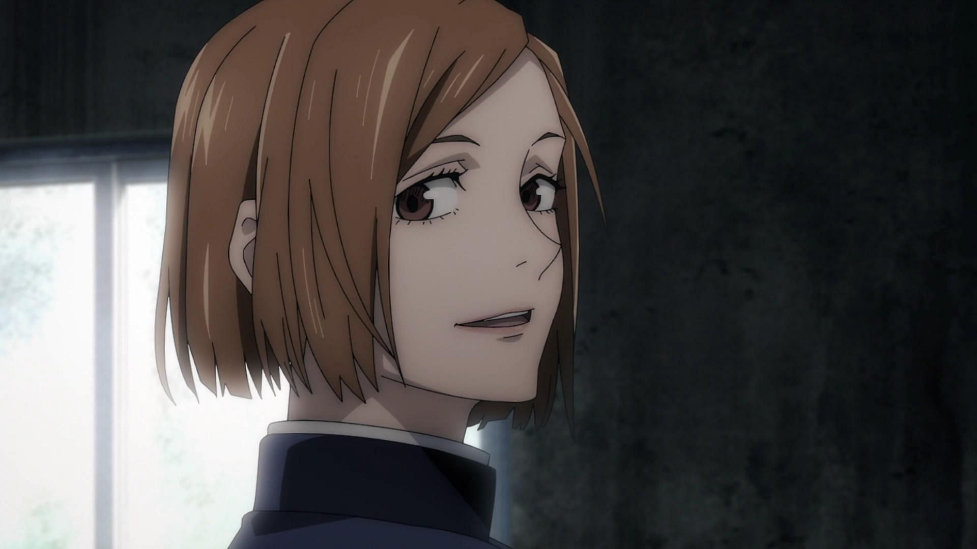 Nobara Kugisaki as seen in Jujutsu Kaisen season 1 anime (Image via MAPPA)