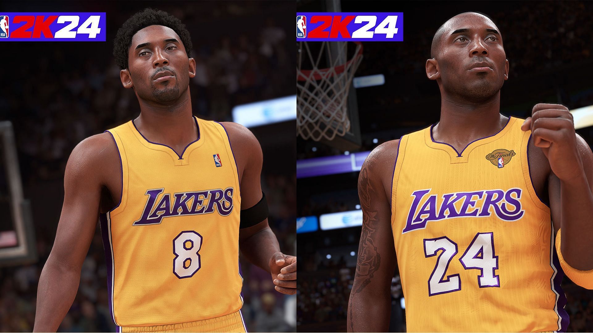Kobe Bryant will be the fact of NBA 2K24 (Images via 2K Sports)