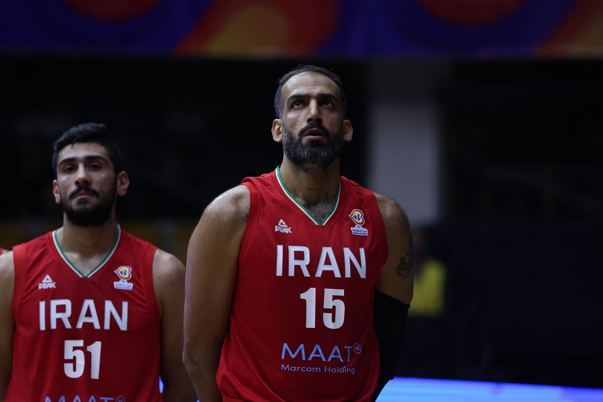 Iran during the 2023 FIBA World Cup Asian qualifiers