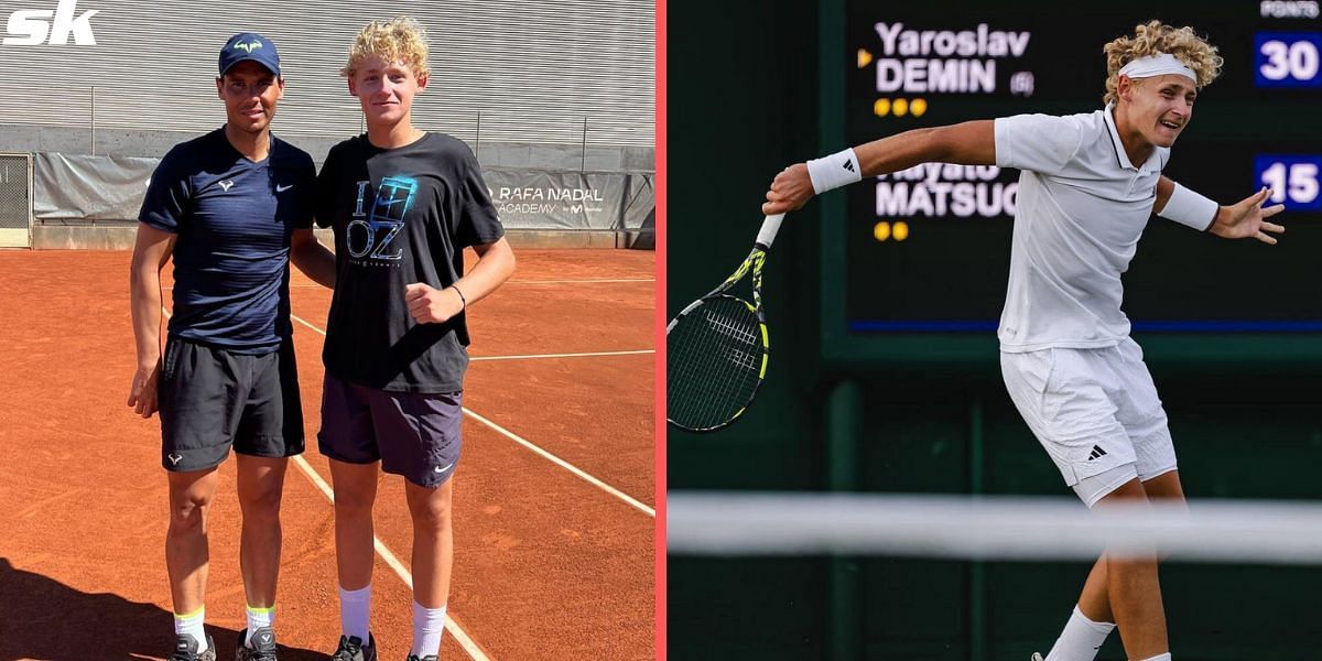 The Russian had earlier won the junior French Open doubles title