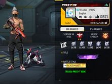 Telugu Pros’ Free Fire ID, stats, rank, guild, and more
