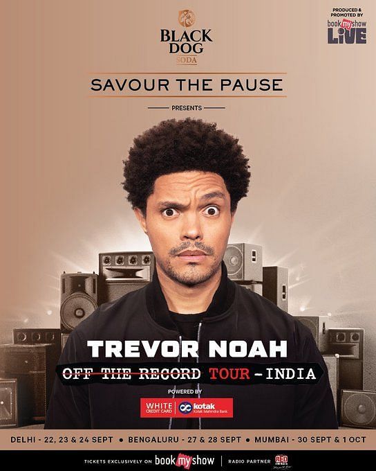 Trevor Noah Off The Record India tour 2023 Presale, tickets, dates