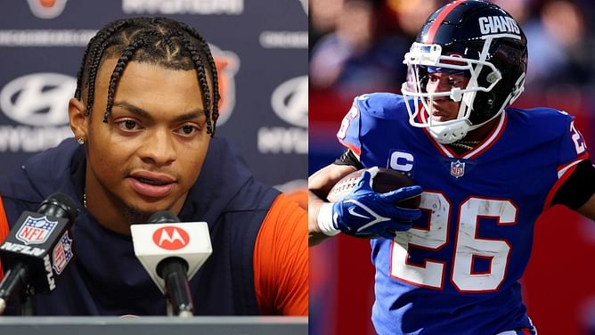 Ex-Giants player suggests Saquon Barkley to force trade to join Justin Fields in Chicago