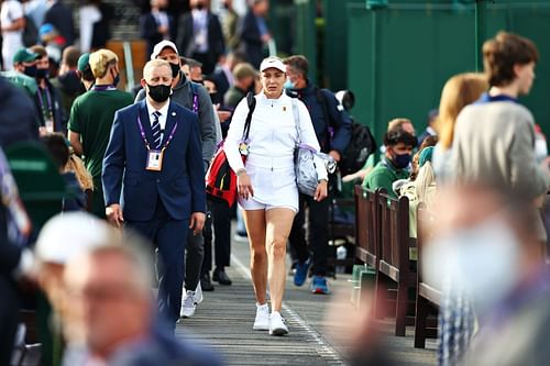 Donna Vekic at the 2021 Wimbledon Championships.