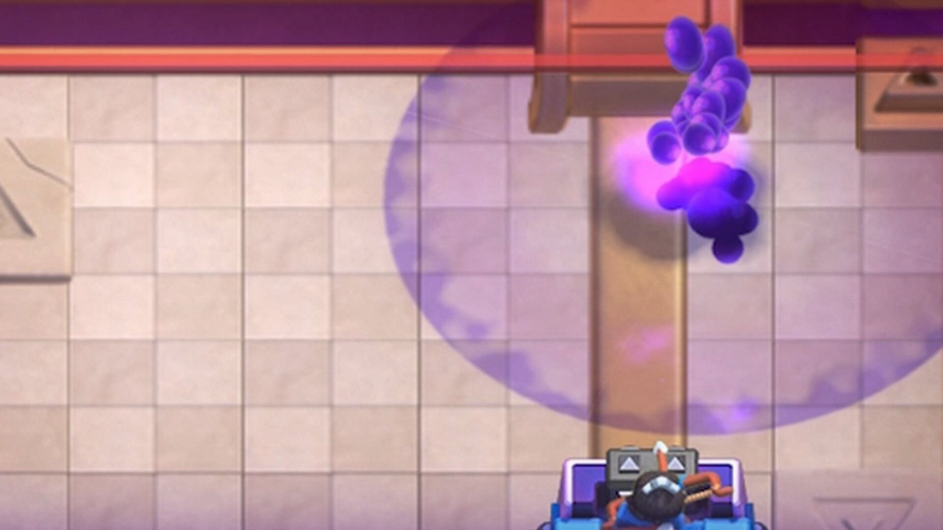 Dark elixir circles pop out of nowhere in the battle arena (Image via Supercell/RoyalAPI)