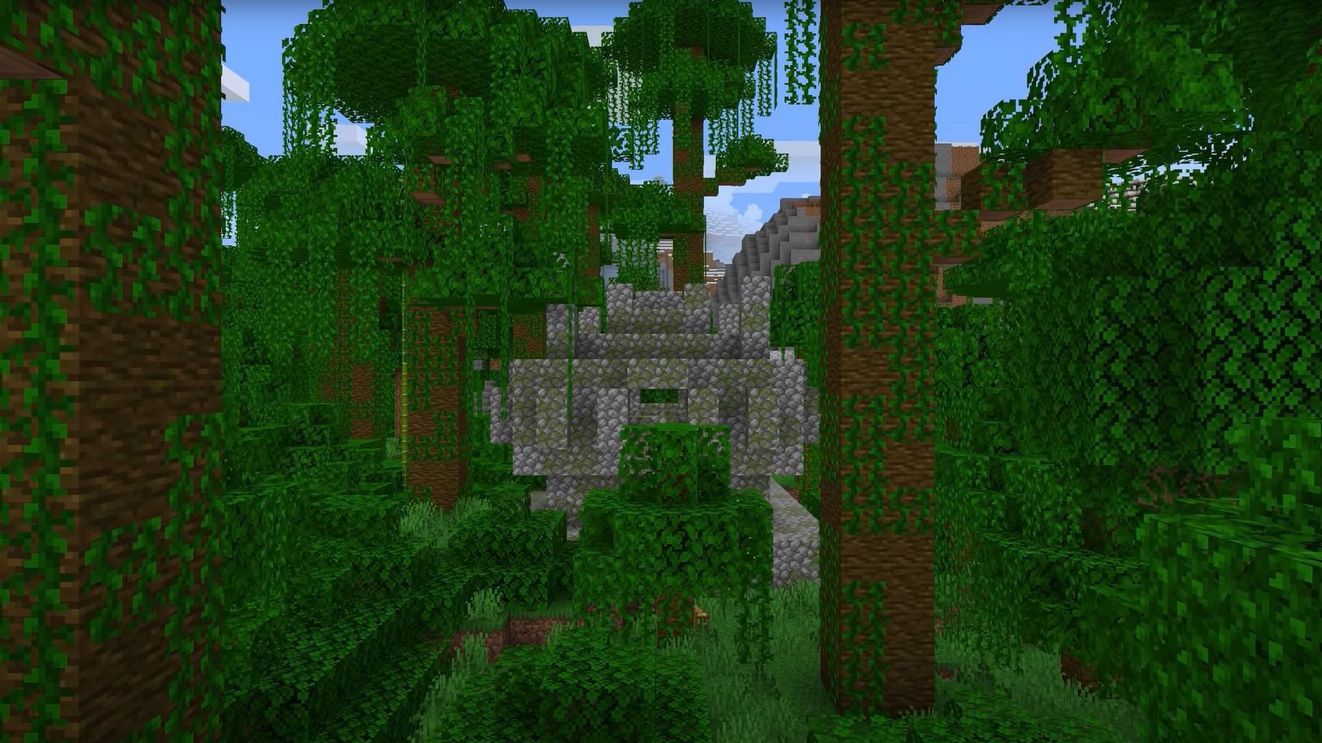 Jungle temples in Minecraft (Image via Mojang Studios)