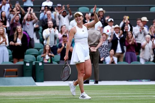 Elina Svitolina at the 2023 Wimbledon Championships.