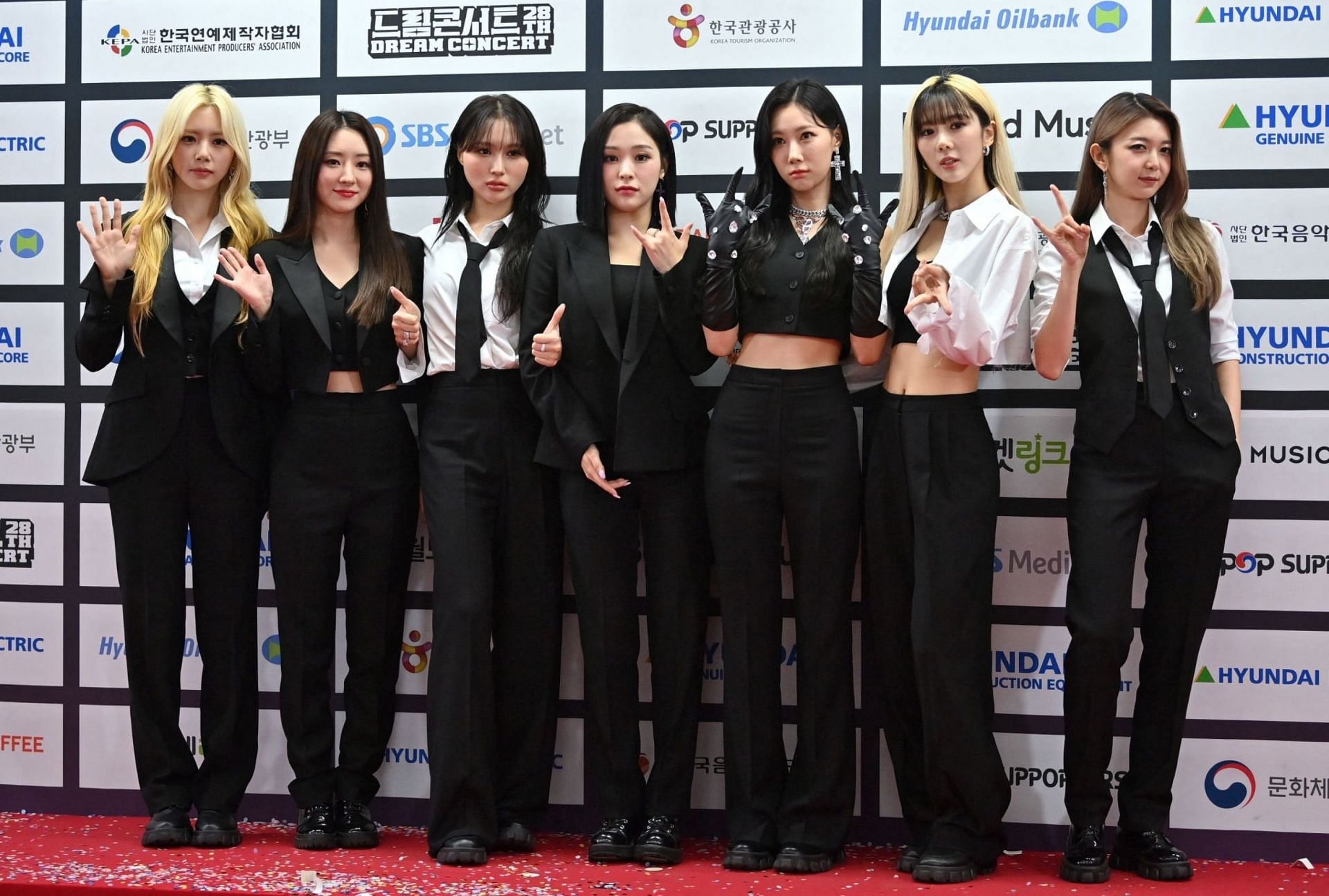 Dream Catcher at  the red carpet of the 2022 Dream Concert at Jamsil stadium in Seoul on June 18, 2022 (Image via Getty Images)