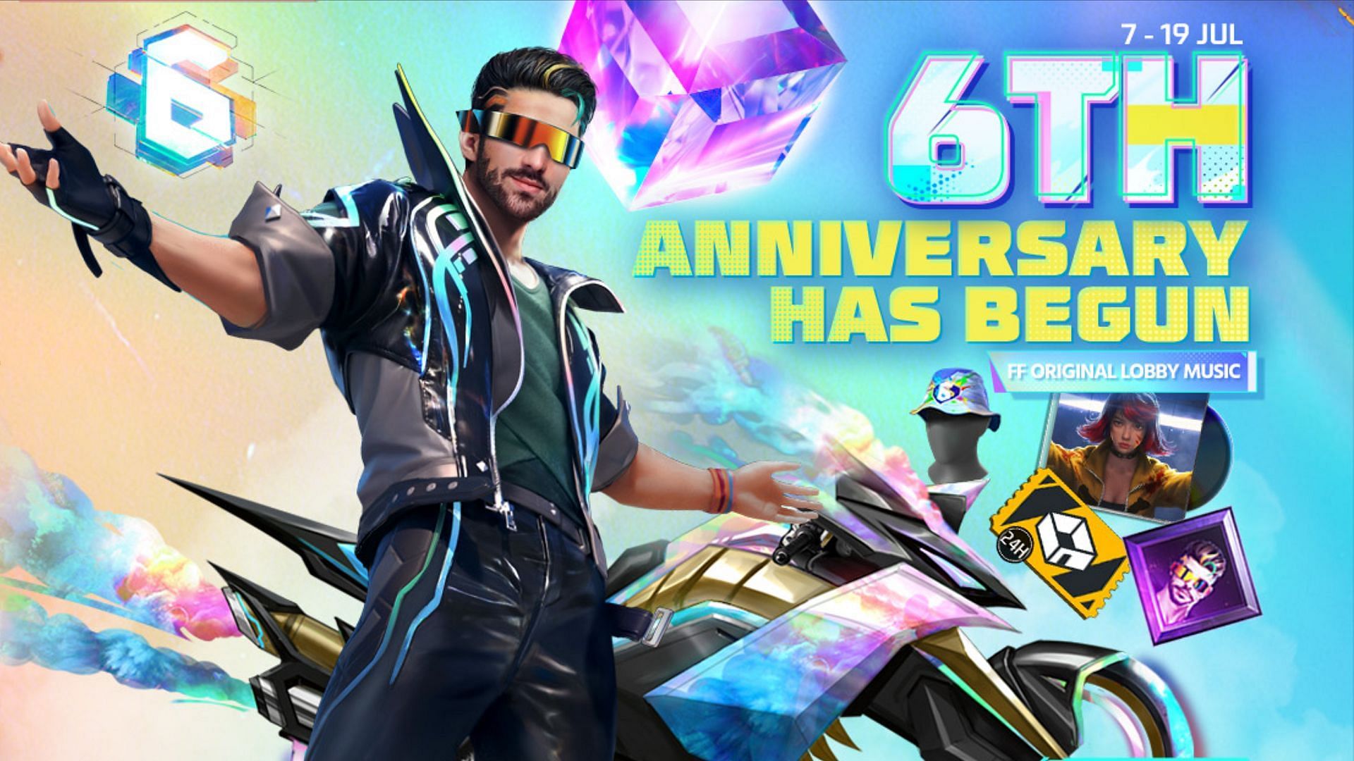 6th Anniversary events provide a large number of rewards (Image via Garena)