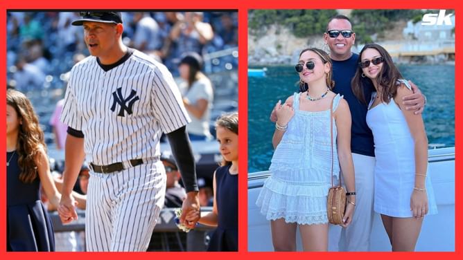 Minnesota Twins roll out the red carpet as Alex Rodriguez enjoys a quality ballgame date with his daughters at Target Field