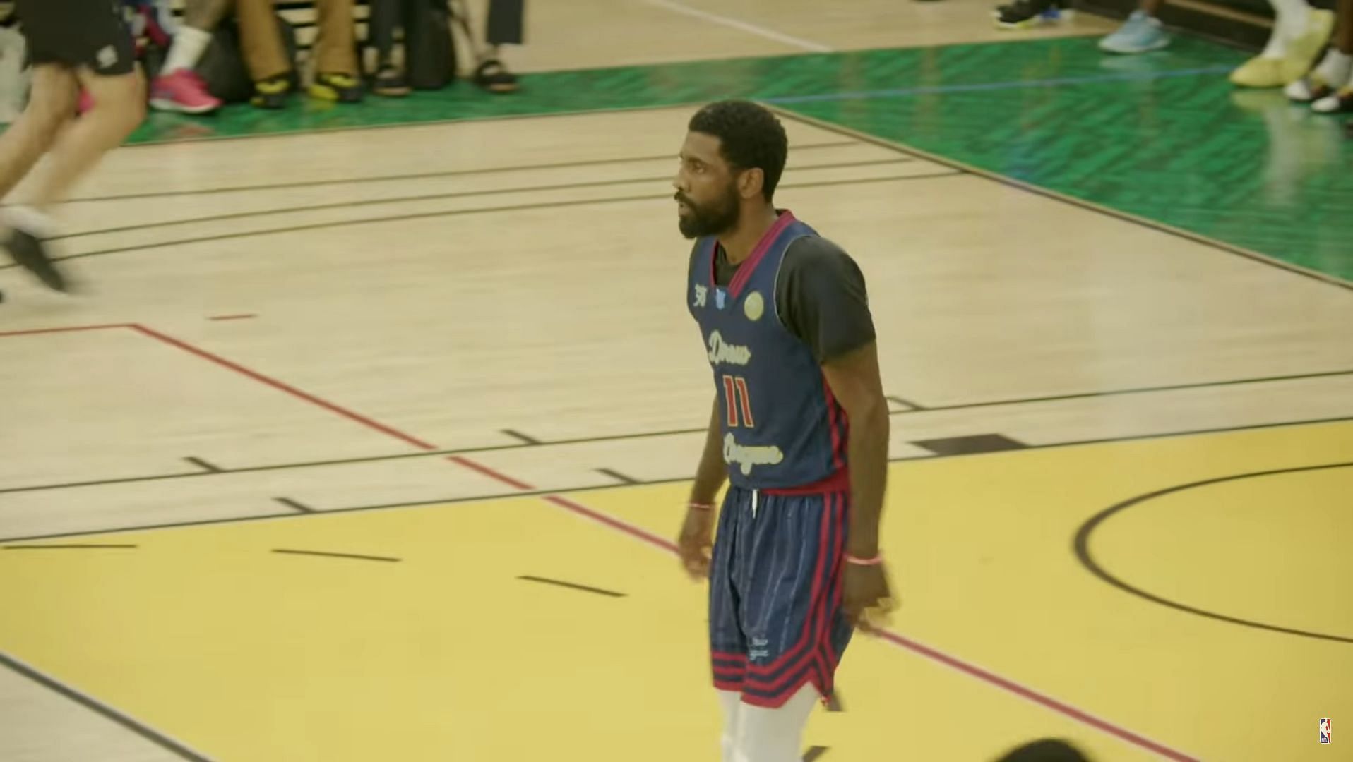 Kyrie Irving making his Drew League debut