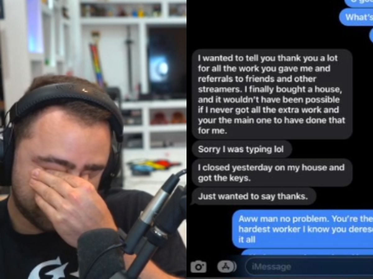 Mizkif moved to tears in recent stream (Image via Twitch)