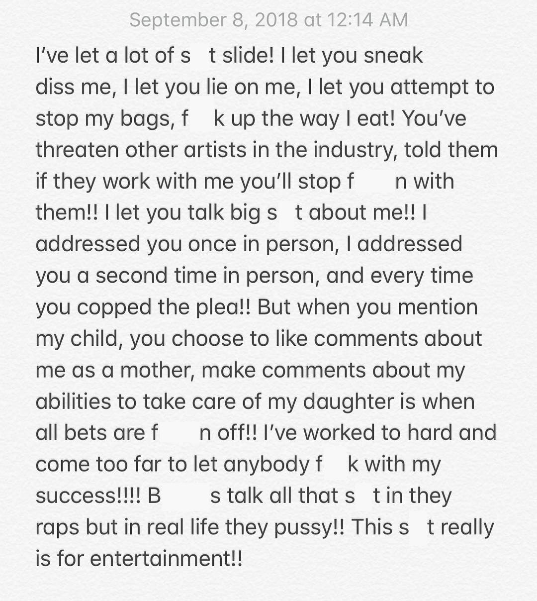 Cardi B&#039;s Instagram post (Image via Instagram/@iamcardib)