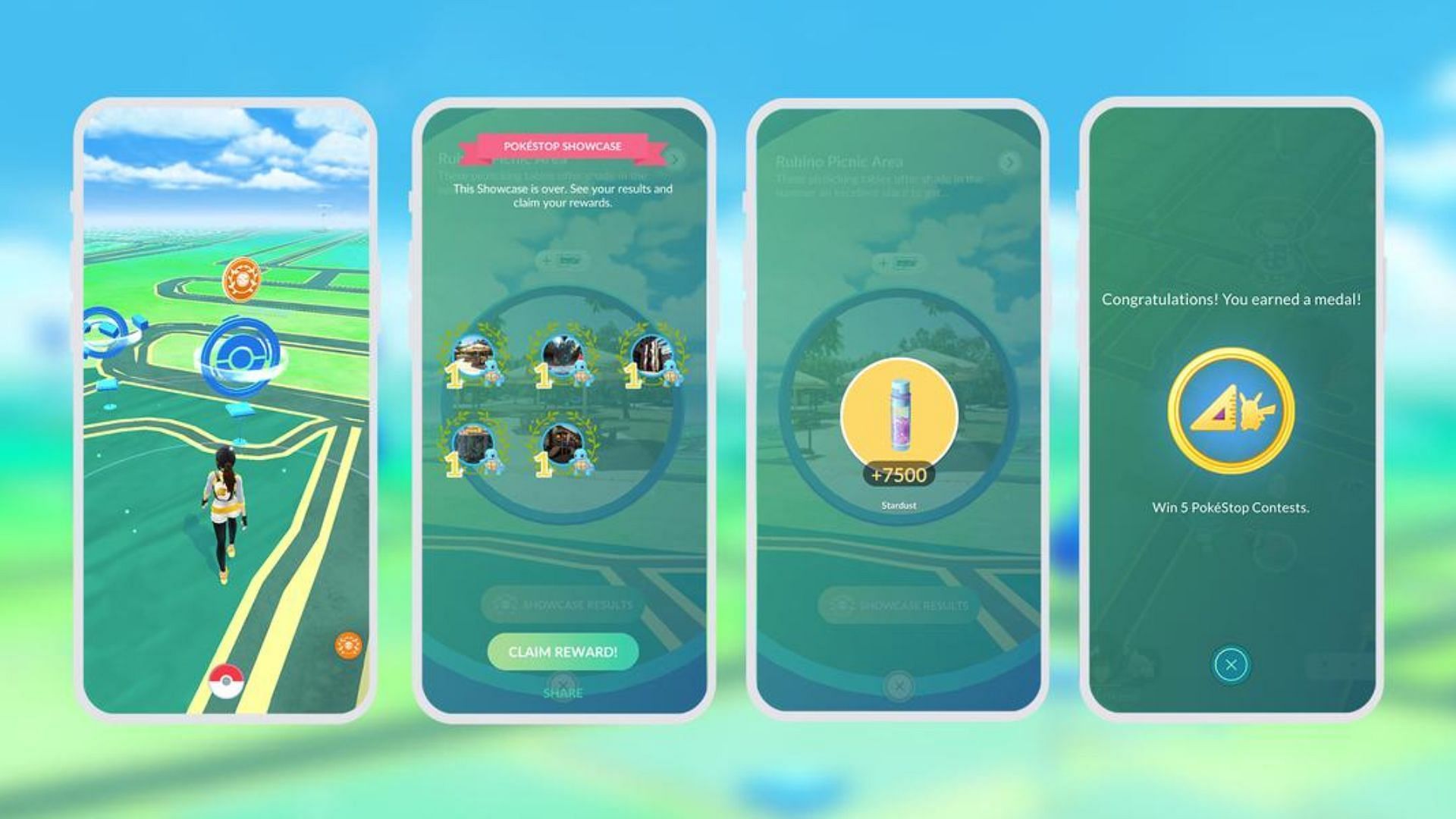 Earn rewards during the Showcase time period in Pokemon GO (Image via Niantic)