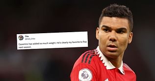 "This is pretty unprofessional", "Looks more like Nate from Ted Lasso" - Manchester United fans worried about Casemiro after recent training images