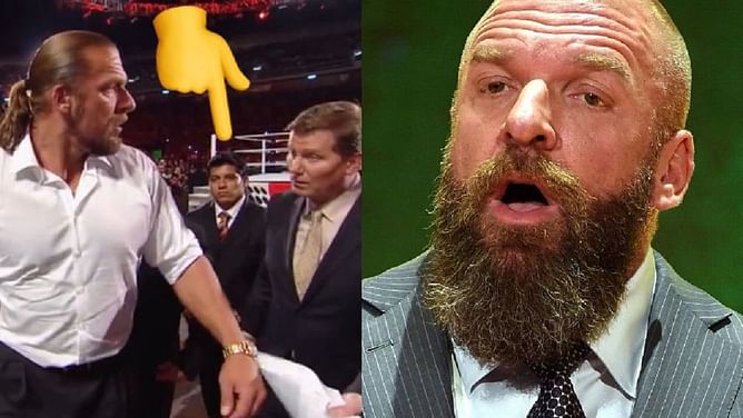 Current star shares 12-year-old photo of him escorting Triple H out of the arena