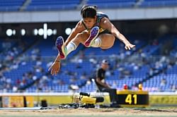 Twitter reacts as Shaili Singh wins silver in Long Jump at Asian Athletics Championship 2023
