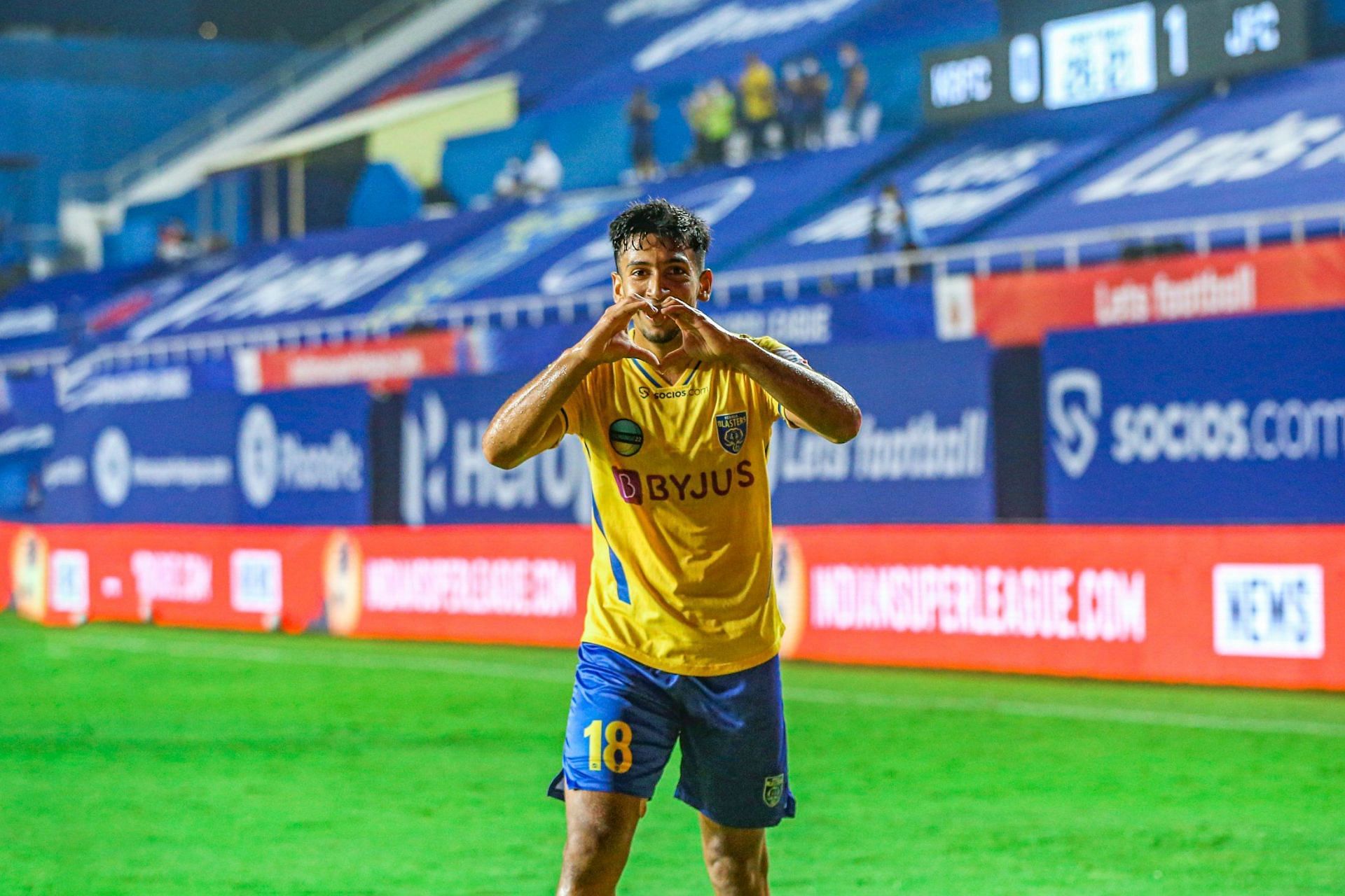 Sahal Abdul Samad became an absolute fan-favorite at Kerala Blasters.