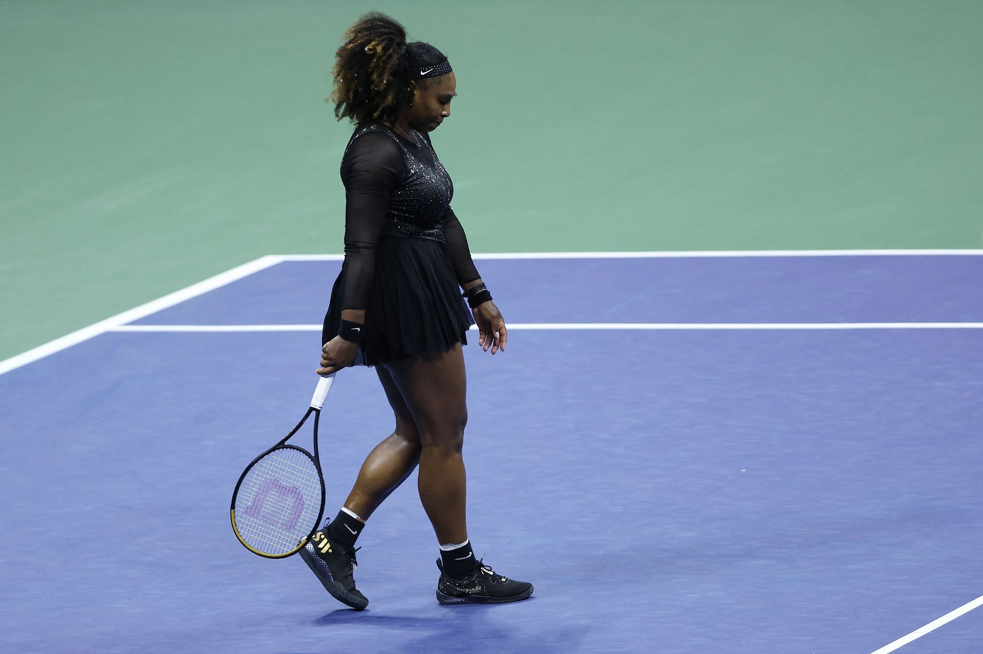 Serena Williams during her last match at the 2022 US Open