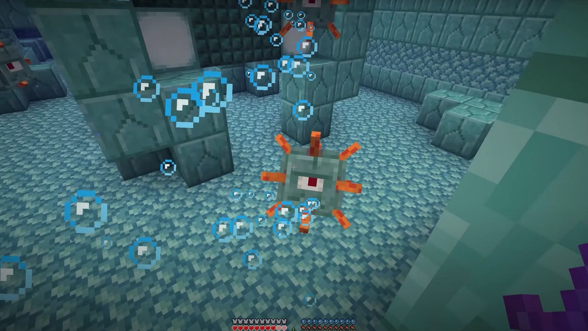 Ocean monuments in Minecraft (Image via Mojang Studios)