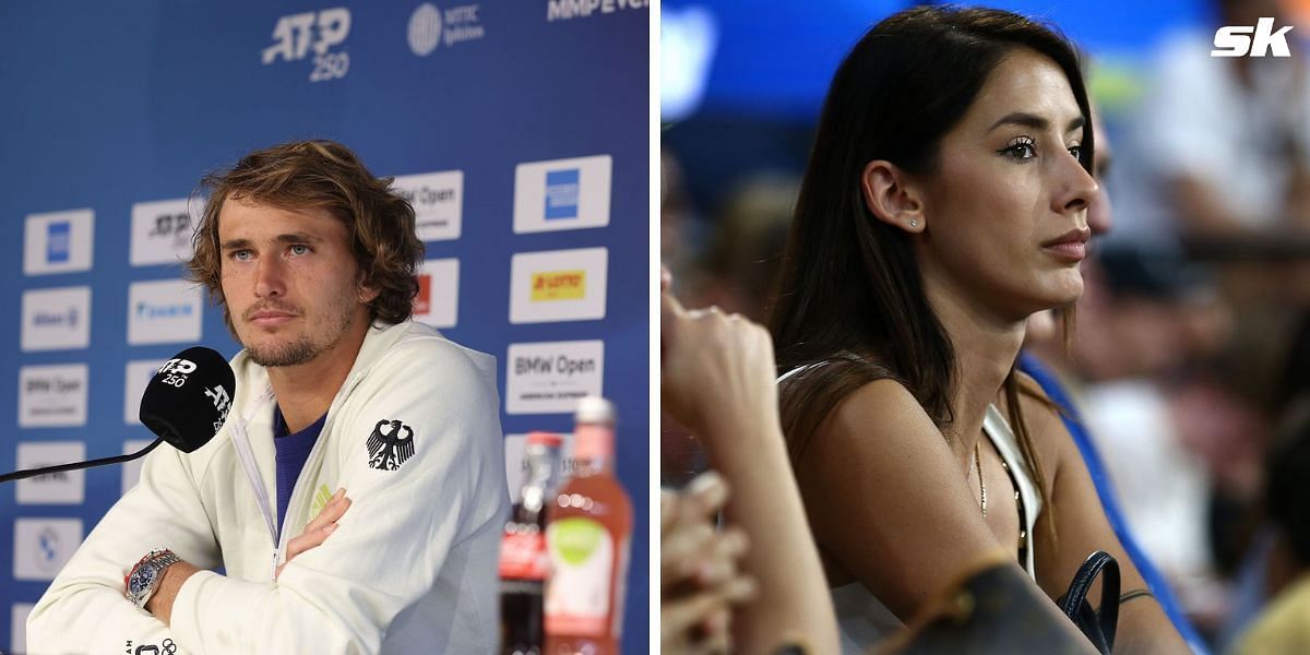 Alexander Zverev (L) and Brenda Patea