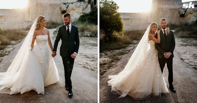 “We couldn’t be happier!” - Unemployed De Gea shares wedding snap with long-term partner before crucial talks with Manchester United