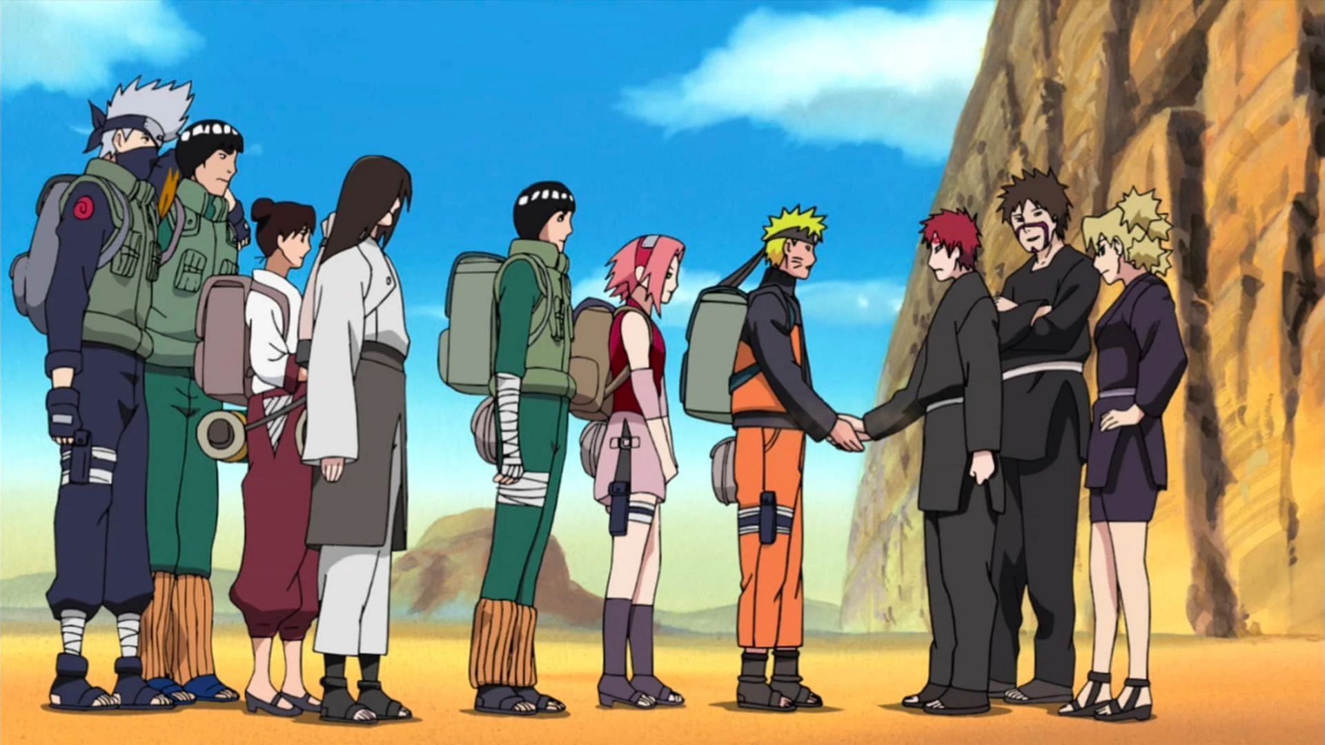 The Kazekage Rescue Arc marks the beginning of Naruto Shippuden (Image via Studio Pierrot, Naruto)