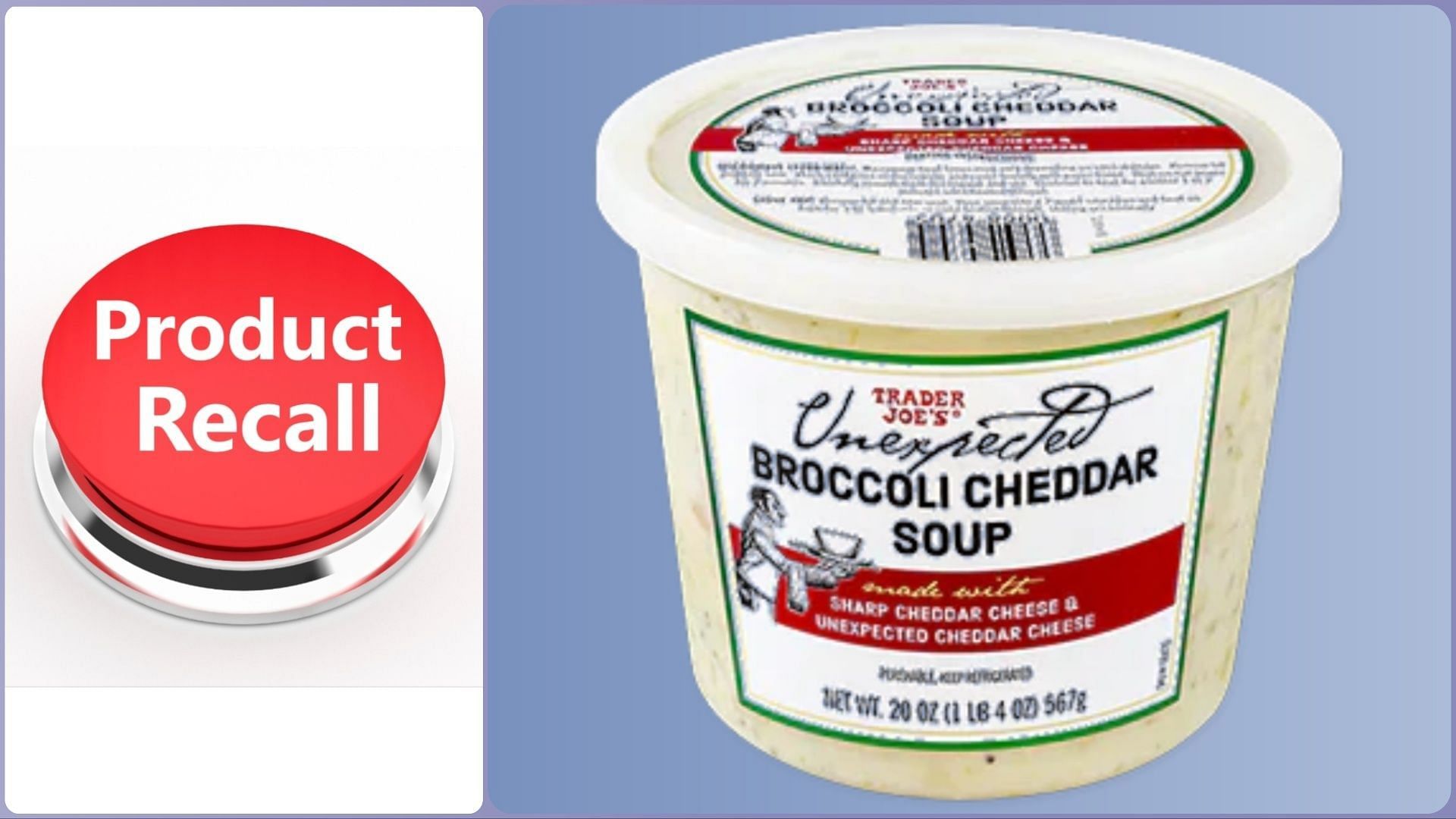 Trader Joe&rsquo;s recalls Unexpected Broccoli Cheddar Soup products as they may be contaminated with insects (Image via Trader Joe&rsquo;s)