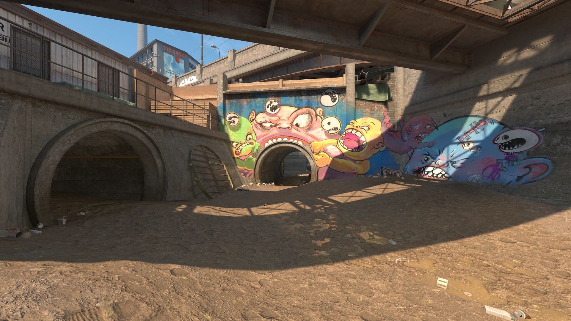 CS2 players can now take advantage of these game-changing angles in Overpass(Image via Valve)