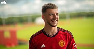 "Before we fight with each other, now we love each other" - Manchester United star makes hilarious claim as he meets Mason Mount in training